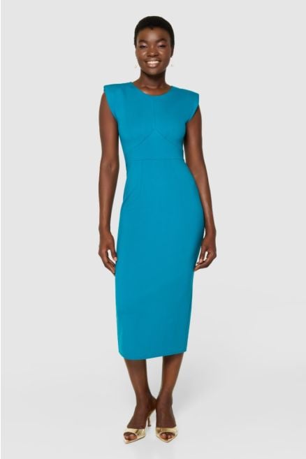 Closet London Turquoise Pencil Dress